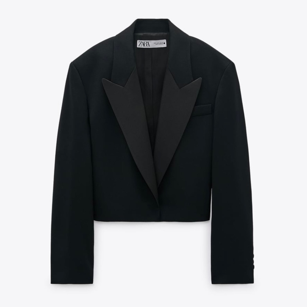 Zara Limited Edition Oversized Cropped Blazer XS